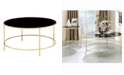 Furniture of America Pakse Glass Top Coffee Table